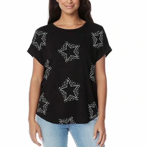 NWT Buffalo Ladies French Terry Short Sleeve Top - Picture 2 of 3